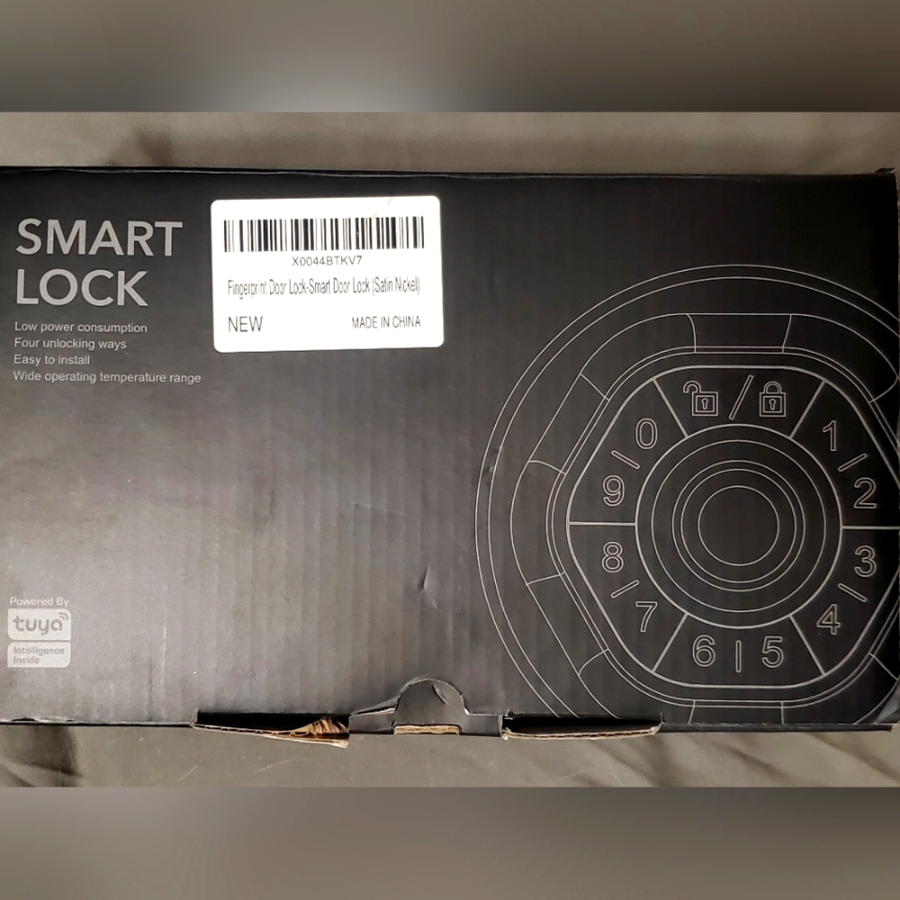 Tuya Smart Lock- Circular Fingerprint Code Door Lock